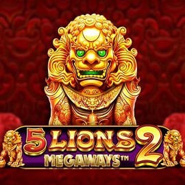 Slots logo of 5 Lions Megaways 2 from Pragmatic Play at Lippy Bingo