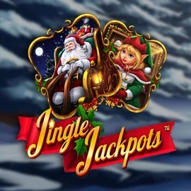 Logo of Jingle Jackpots from Dragon Gaming at Lippy Bingo