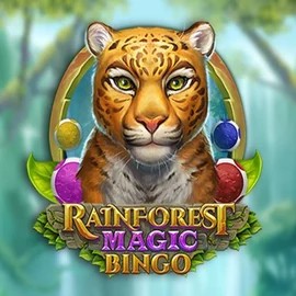Rainforest Magic Bingo logo by Play'n GO at Lippy Bingo