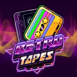 Retro Tapes slot logo by Push Gaming at Lippy Bingo