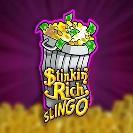 Stinkin Rich Slingo slot logo by Slingo at Lippy Bingo