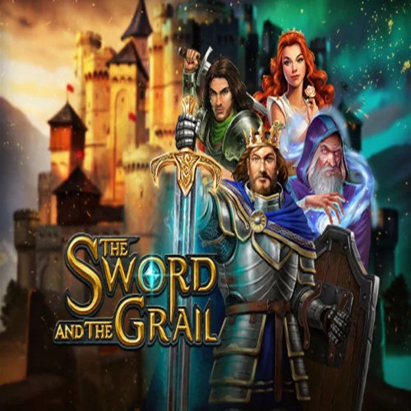 The Sword and the Grail slot visual from Play'n GO available on lippybingo.net